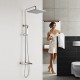 Robinet de douche - Contemporain - Douche pluie / Douchette inclue - Laiton (Chromé)