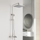 Robinet de douche - Contemporain - Douche pluie / Douchette inclue - Laiton (Chromé)