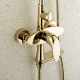 Robinet de douche - Antique - Douche pluie / Douchette inclue - Laiton (Ti-PVD)