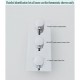 Robinet de douche - Contemporain - Thermostatique / Douche pluie / Jet de côté / Douchette inclue - Laiton (Chromé)