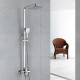 Robinet de douche - Contemporain - Douche pluie / Douchette inclue - Laiton (Chromé)