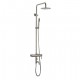 Robinet de douche - Contemporain - Cascade / Douche pluie / Douchette inclue - Acier inoxydable (Nickel brossé)