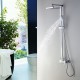 Robinet de douche - Contemporain - Douche pluie / Douchette inclue - Laiton (Chromé)