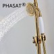 Robinet de douche - Antique - Douche pluie / Douchette inclue - Laiton (Ti-PVD)