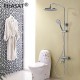 Robinet de douche - Contemporain - Thermostatique / Douche pluie / Douchette inclue - Laiton (Chromé)