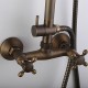 Robinet de douche - Antique - Douche pluie / Douchette inclue - Laiton (Laiton Antique)